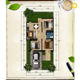 Rumah Minimalis Modern di Bridge Town Tidar