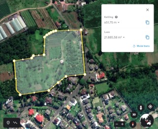 Tanah Strategis View Gunung di Kota Batu