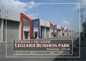 SEWA 2 Unit Gudang di Pergudangan Legundi BizPark, Driyorejo, Gresik