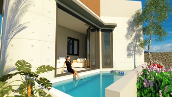 Jual Rumah Villa private pool strategis di kota batu dekat wisata BNS