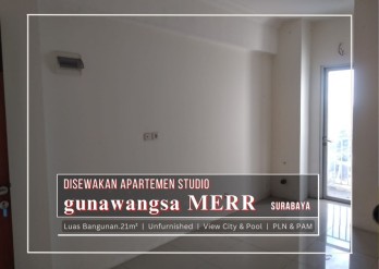 Sewa Apartemen Studio Kosongan di Gunawangsa MERR, Surabaya