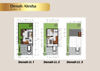 Alesha 65/78 | Rumah Baru Developer di Aura Park