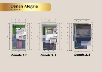Alegria 80/91 | Rumah Baru Developer di Aura Park