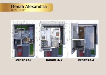 Alexandria 95/104 | Rumah Baru Developer di Aura Park
