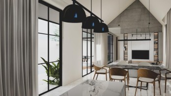 Sewa Jangka Panjang Leasehold Villa Hadap Utara 3+1 Kamar Pool Panjer Renon
