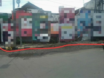 DIJUAL MURAH TANAH+BANGUNANNYA DI TEPI JALAN RAYA KH.AKHMAD DAHLAN ( KEBONA