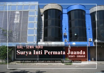 Jual Sewa Ruko Surya Inti Permata Juanda, Sedati Sidoarjo.