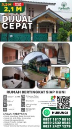 DIJUAL CEPAT RUMAH BERTINGKAT STRATEGIS SIAP HUNI SHM JATIWARINGIN