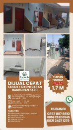 DiJual Cepat 5 Kontrakan Baru Siap Huni & Tanah SHM CIKARANG