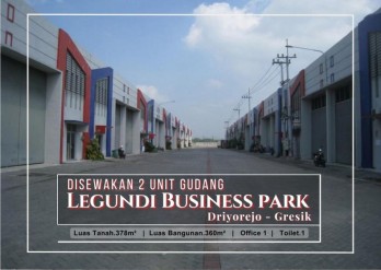 Disewakan 2 Unit Gudang Jejer di Pergudangan Legundi Business Park, Driyore
