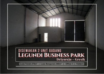 Disewakan 2 Unit Gudang Jejer di Pergudangan Legundi Business Park, Driyore