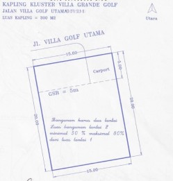 Tanah dijual di villa golf utama araya malang
