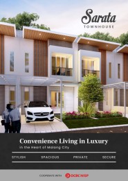 90/75 | Rumah Baru Developer di Sarata Town House