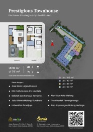 90/75 | Rumah Baru Developer di Sarata Town House