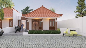 DIJUAL RUMAH MODERN ADA TAMAN DAN TERAS DI BOROBUDUR