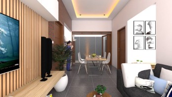 DIJUAL RUMAH MODERN ADA TAMAN DAN TERAS DI BOROBUDUR