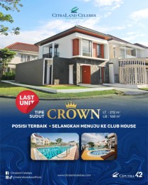JUAL RUMAH CITRALAND CELEBES TIPE CROWN HOOK HERTASNING MAKASSAR GOWA SULAW