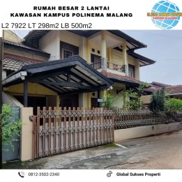 Rumah model lama bagus terawat di Lowokwaru kota