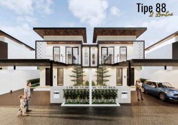RUMAH MEWAH DALAM PERUMAHAN DI SLEMAN DEKAT JALAN