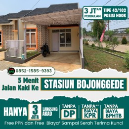Rumah Selangkah Dari St. Bojonggede Prima Bojong