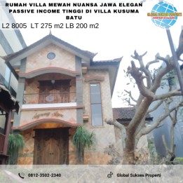 Rumah Villa Jawa Estetik Elegan Strategis di Kota