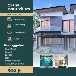 Villa Mewah Eksklusif Luas Asri Lokasi di Pusat Kota Batu