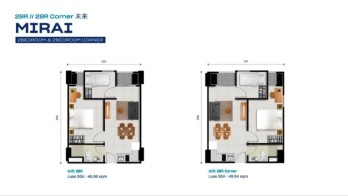 Mirai 2BR-C | Apartemen Baru Developer di Kyo Society