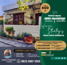 Rumah Dijual Simo Magerejo 1: Lokasi Prime, View