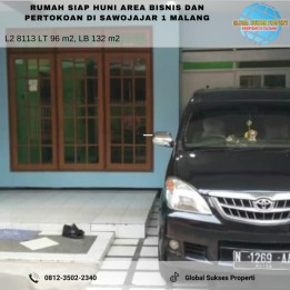 Rumah Siap Huni Area Pertokoan Potensial Dan