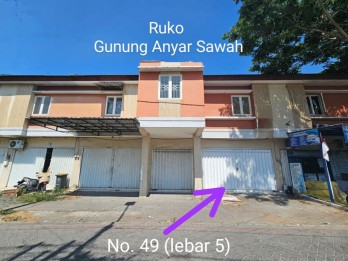 Ruko Murah di Surabaya jalan Gunung Anyar Sawah Dekat Kampus UPN Veteran Ru