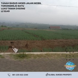 Tanah Murah Luas Strategis Akses Mobil di Junrejo