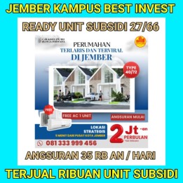 Perumahan Subsidi di Jember Terlaris Viral Grand