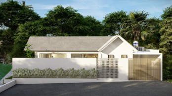 Rumah villa full furnish minimalis modern. Di Denpasar bali