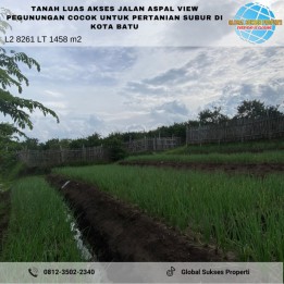 Tanah Luas Subur View Pegunungan Strategis di