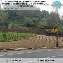 Tanah Super Luas Poros Jalan Raya Strategis di