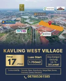 Dijual Kavling Komersial West Village, Jln BSD