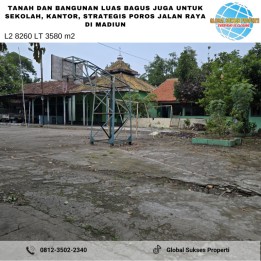 Tanah luas cocok untuk usaha di pusat kota Madiun