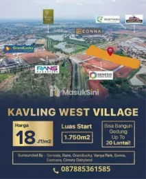 Dijual Kavling Komersial West Village, Jln BSD Raya Pusat, BSD City