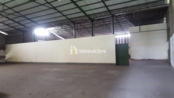 Gudang Eks Pabrik Mojosari Lebaksono Mojokerto Akses Kontainer 40ft
