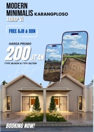 RUMAH MURAH KARANGPLOSO 200 JUTAAN DEKAT KOTA BATU