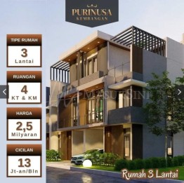 Rumah baru dalam cluster di Meruya, Joglo dekat Puri Indah, tol, RS