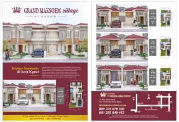 Rumah baru strategis siap huni 1 lantai Grand Maksoem Village, Paron Ngawi