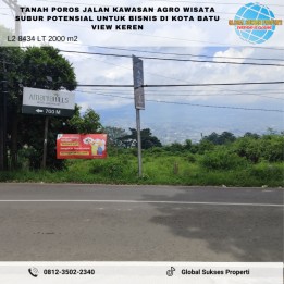 Tanah Poros Jalan Luas Potensial Utk Bisnis Di