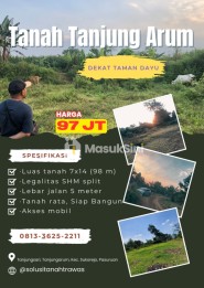 5 Menit ke Exit Tol! Tanah Murah SHM di Tanjung Arum, Pandaan-Sukorejo
