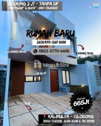 RUMAH DP 0% SIAP HUNI 2 LANTAI DESAIN MODERN