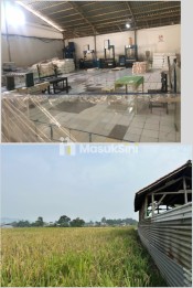 Jual Pabrik dan Tanah Sawah di Raya Cicalengka Majalaya Bandung