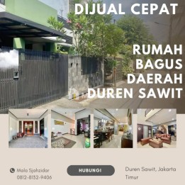 Rumah Dijual di Duren Sawit Dekat BKT, Mall