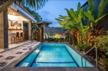 Sewa Villa Full Furnished Hadap Selatan 2 Kamar Seminyak Badung