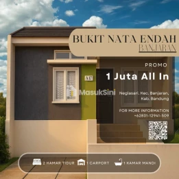 Bukit Nata Endah : Perumahan rasa Villa Promo 1 jt all in Bandung
