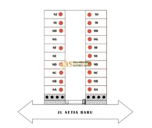 Dijual Townhouse Komplek Sekip Luxe Jl. Setia Baru - Sekip